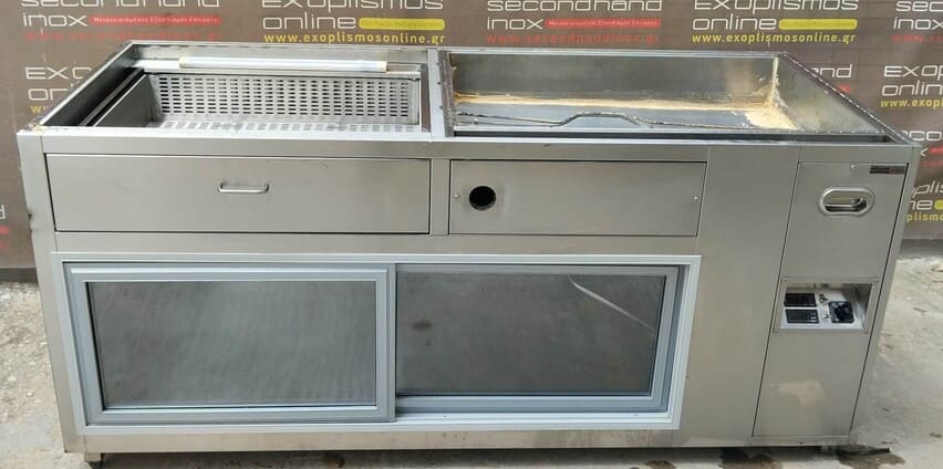 Μπαιν Μαρί & Ψυγείο Με Εξωτερικό Μοτέρ 193x80x88Cm Μεταχειρισμένο